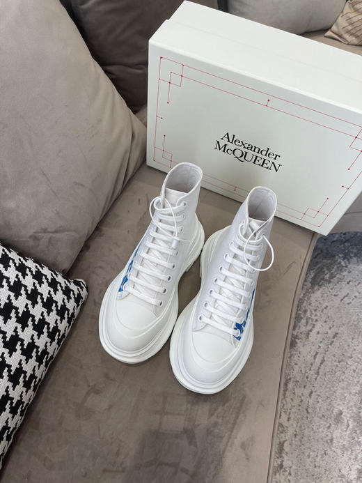 高帮白色蓝字母印花 商品图2