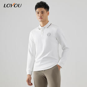 【名盾】LOYOU/朗逸秋冬长绒棉弹力POLO衫