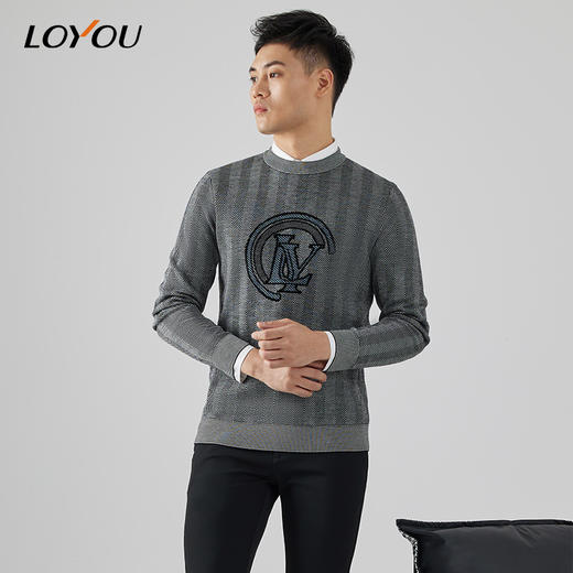 【名盾】LOYOU/朗逸秋冬毛衫套头针织长袖保暖 商品图2