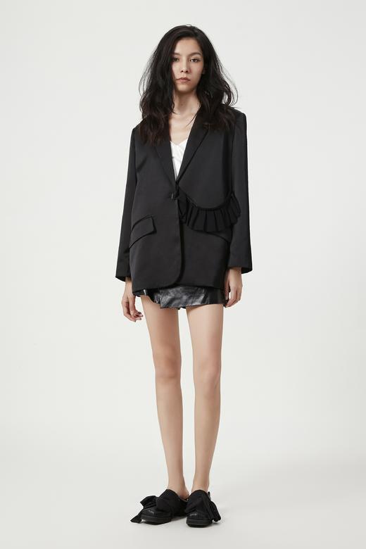后背镂空黑色西装外搭 商品图0