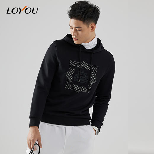 【名盾】LOYOU/朗逸秋冬新款运动时尚潮流休闲卫衣 商品图0