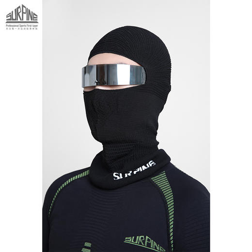 SURPINE全无缝保暖透气滑雪护脸头套男女骑行防嗮面罩 商品图2