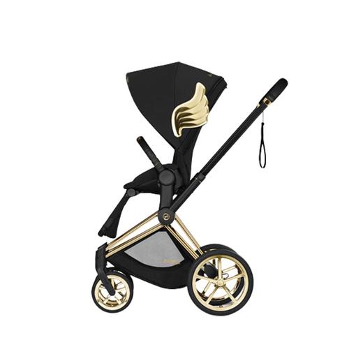 德国Cybex Priam普乐 4.0婴儿推车限量版JSW黑色金翅膀 商品图0