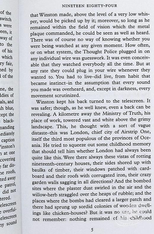 【中商原版】Collectors Library系列 1984 Nineteen Eighty Four 英文原版 George Orwell 商品图6