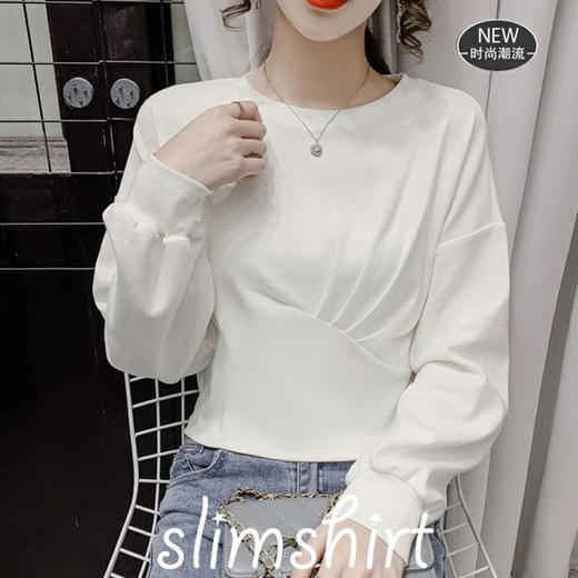 裁缝学苑AX16设计感短款落肩卫衣纸样女装新款长袖上衣服装打板图 商品图3