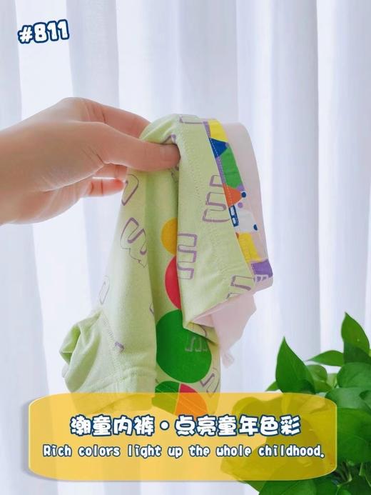 【衣本秀】儿童内裤男宝宝四角裤秋女童平角内裤三条装 商品图2