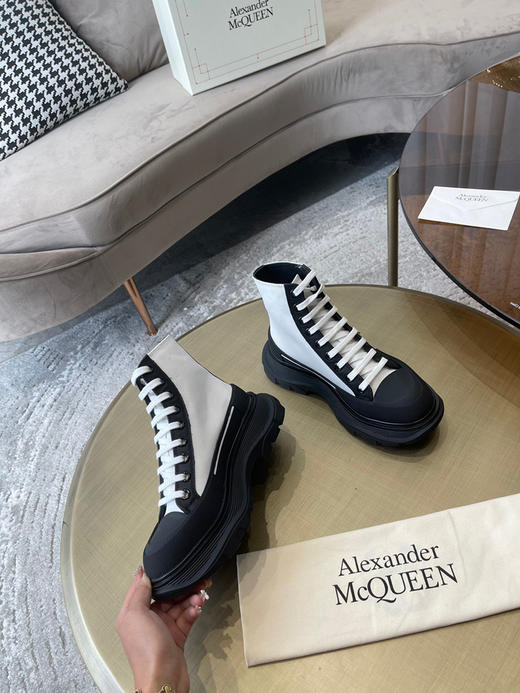 黑白拼色高帮帆布 商品图2