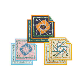 WENSLI/万事利 双面印花中方巾-纷繁艺境