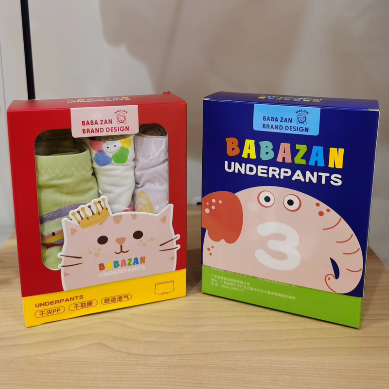 【衣本秀】儿童内裤男宝宝四角裤秋女童平角内裤三条装