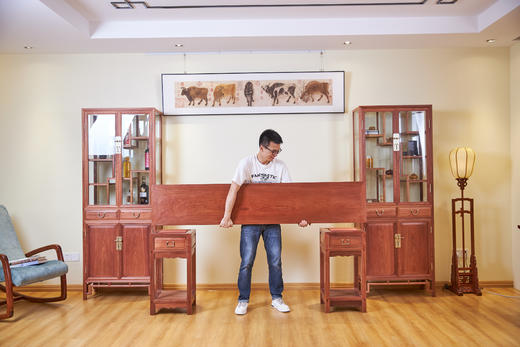 红桥红  家具严选  缅甸花梨(大果紫檀）  【202 艾克款一块玉架几案】 商品图6