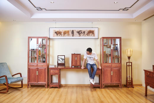 红桥红  家具严选  缅甸花梨(大果紫檀）  【202 艾克款一块玉架几案】 商品图8