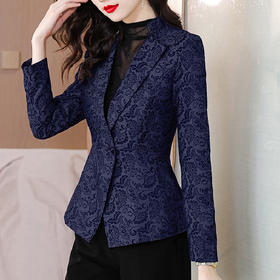 小香风时尚修身收腰职业小西装短款气质上衣AHM-hmnz81510