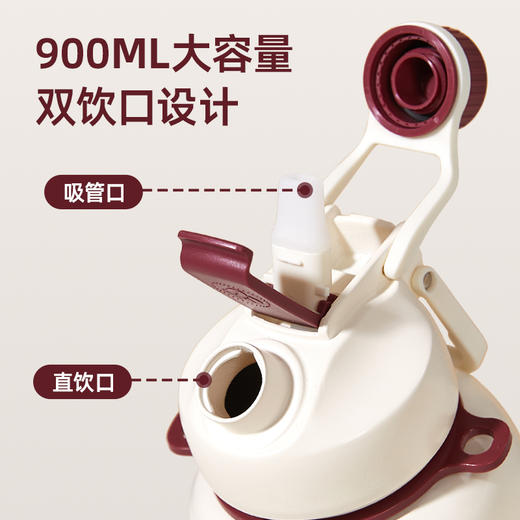 【代发】COSTA保温杯大容量高颜值学生吸管直饮杯子大肚杯壶900ml多色可选 商品图2