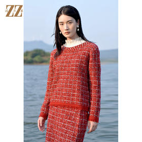 冬季新款 针织羊毛衫套装上衣女E14MS22