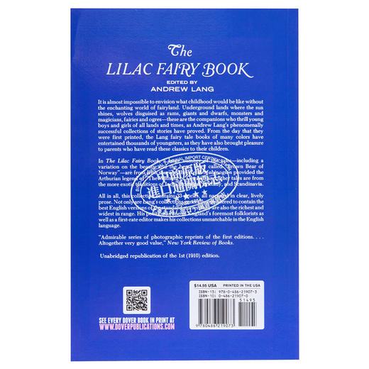 【中商原版】朗格淡紫色童话 英文原版 The Lilac Fairy Book 童话 外国文学 安德鲁·朗格 Andrew Lang 商品图1