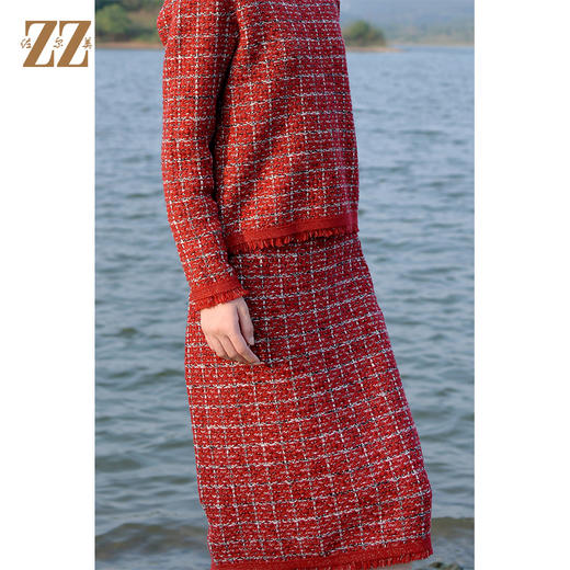 冬季新品 针织羊毛套装短裙女E14MQ20 商品图3