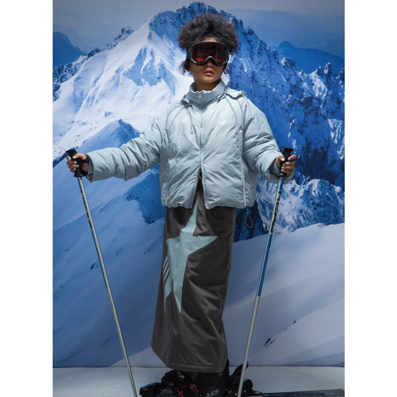 cryingcenter 彗星运动系列 加棉星星微廓直筒裙