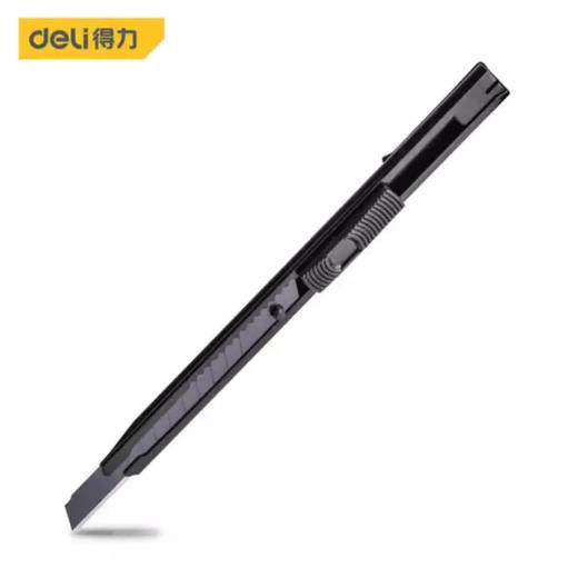 得力DL007B铁壳美工刀60°角黑刃(黑) 商品图0