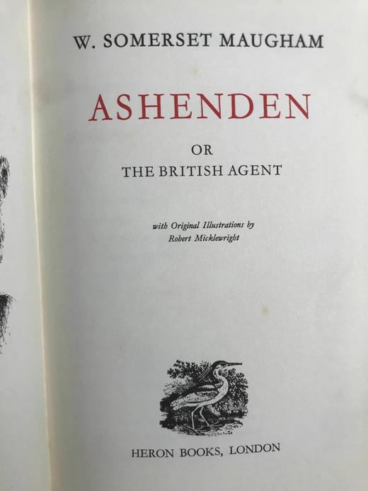 毛姆间谍小说《阿什登（英国探员）》 米克尔赖特精美插图 复古仿皮精装32开 商品图2