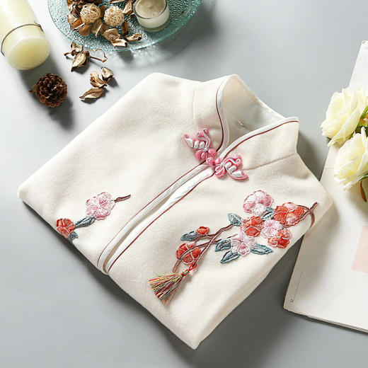 披肩搭配旗袍外穿秋冬加厚刺绣斗篷ZSM200707 商品图2