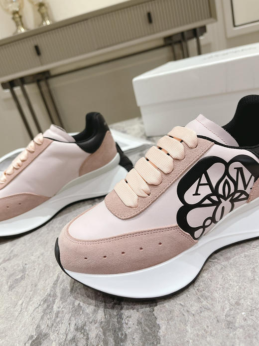 肉粉布面拼牛反绒 商品图2