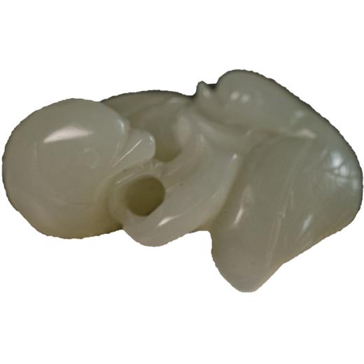 清 玉雕鸳鸯挂件 商品图5