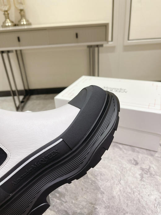 黑底白色厚底短靴 商品图6