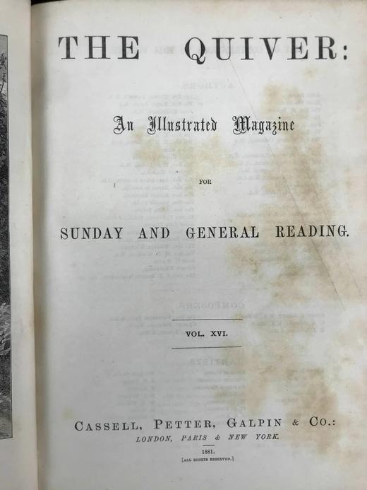 1881年 箭囊杂志 数百幅插图 漆布精装16开 商品图5