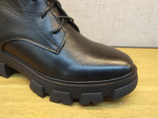 2021秋冬新款豪行真皮女鞋213X22029时尚厚底加绒马丁棉短靴正品 商品图5