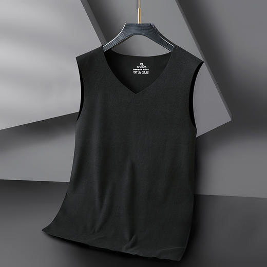 【新款DX】大依优型大码男装背心V领德绒无痕保暖内衣坎肩男士加肥加大肥佬胖子 商品图3