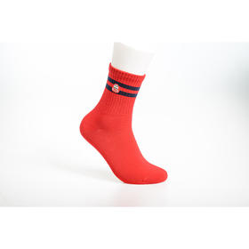 【 6双6折】男 | 男士条纹红袜【灰色腰封2双装】【2221203】