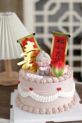 【生日蛋糕】复古风老奶奶祝寿款