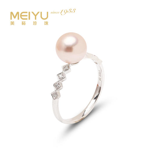 金18k海水珍珠戒指 7.5-8mm 100670 商品图0