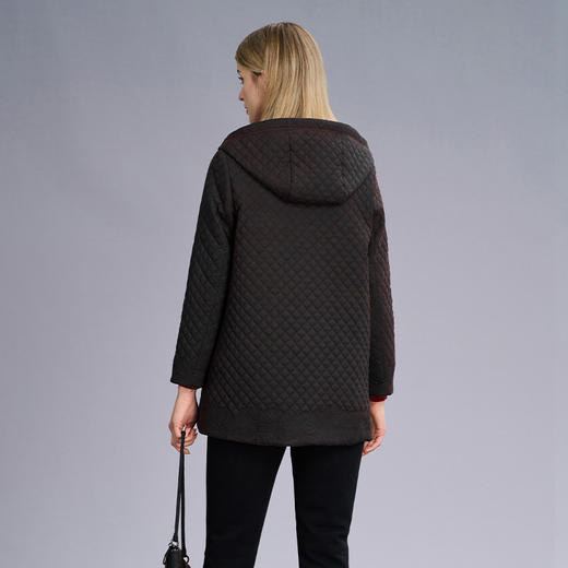 TANGY Collection/天意精品莨绸香云纱裥棉外套 商品图2