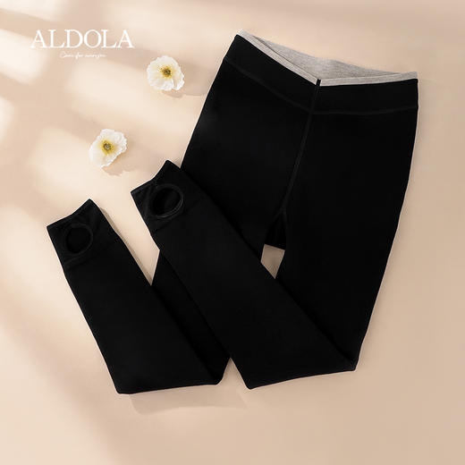 雅黛丽加绒加厚高弹踩脚打底裤女提臀收腹修身显瘦百搭外穿保暖裤 商品图3