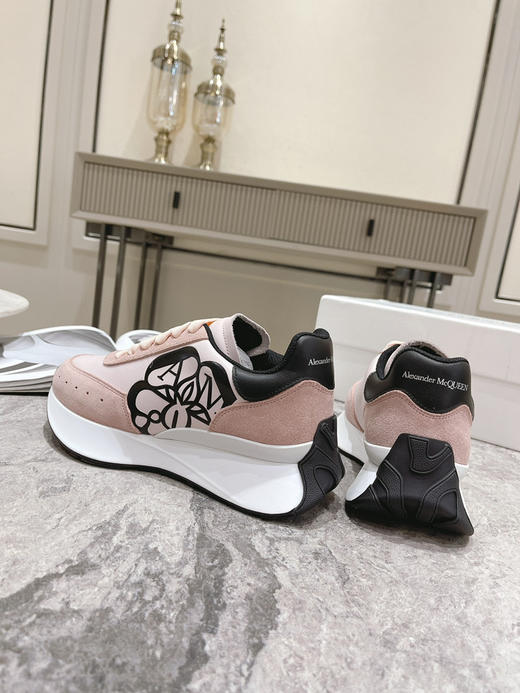 肉粉布面拼牛反绒 商品图7