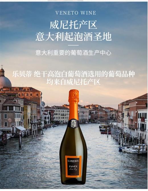 【中欧班列直供】意大利乐贝蒂绝干高泡白葡萄酒 750ml/瓶  原装进口 商品图1
