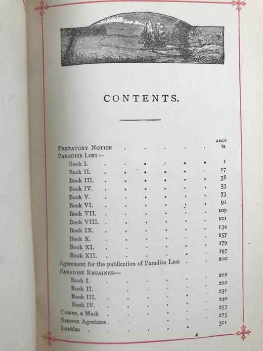 约19世纪后期 弥尔顿诗集 约8幅版画插图 漆布精装32开 商品图5