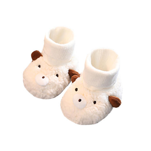 【呆萌可爱 保暖御寒防滑保护宝宝小脚丫】秋冬季婴幼儿鞋子加绒0-1岁宝宝软底不掉棉鞋保暖初生儿满月鞋袜 商品图4