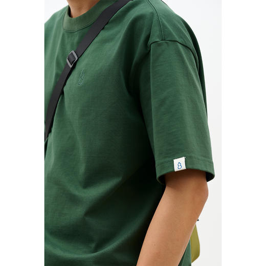 吃茶去chichaqu2纯棉宽松圆领重磅T恤 商品图0