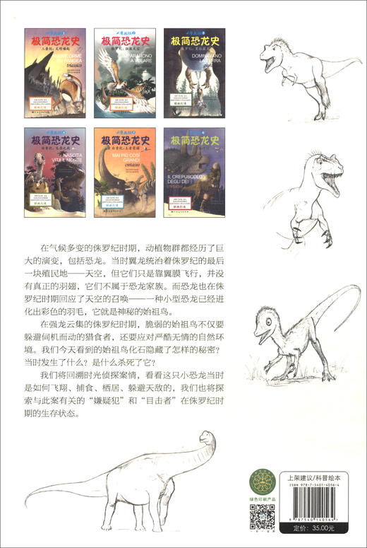 (仓发) 极简恐龙史系列：侏罗纪：征服天空 7-10岁 童立方出品 /河南美术出版社/9787540140564 商品图2
