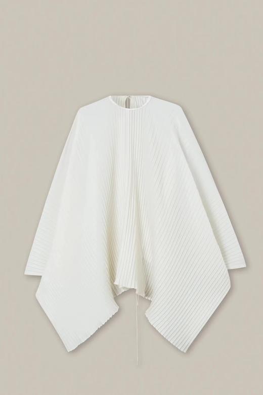 Mark Kenly Domino Tan  骨白色BETANIA褶纹斗篷式上衣 商品图14