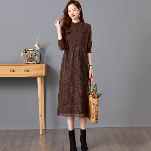 配大衣内搭小个子中长款毛衣洋气打底衫连衣裙CC-E613 商品图5