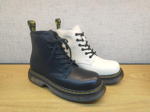 2021秋新款豪行女鞋213X41091舒适厚底圆头马丁女单靴短筒靴正品 商品图3