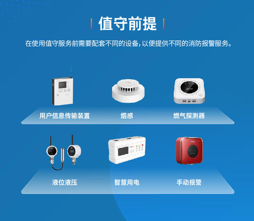 24小时微信、电话远程报警值守服务（消控室用传主机接入的消防报警，已含设备租赁费） 商品图1