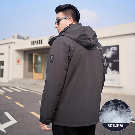 【可拆卸内胆】【新款DMH】大依优型大码男装羽绒服户外两件套男士冲锋衣三合一冬季 商品图3