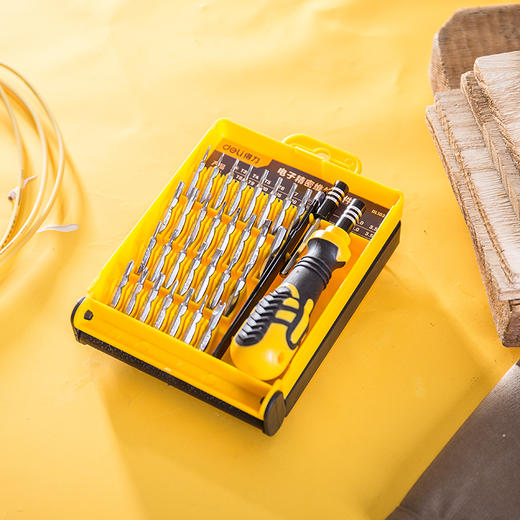 得力DL1033D精密螺丝刀(黄) 商品图0