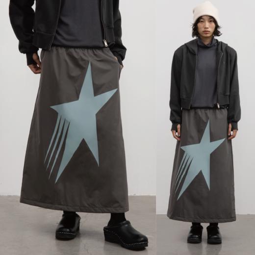 cryingcenter 彗星运动系列 加棉星星微廓直筒裙 商品图1