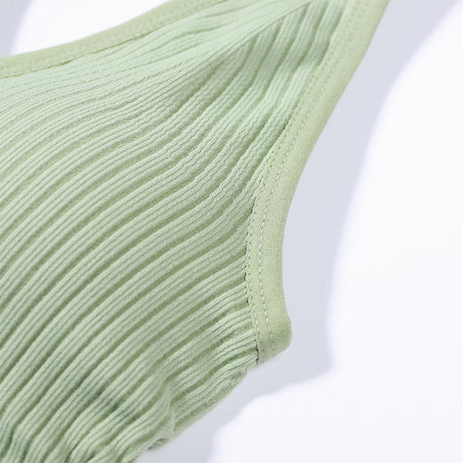 2020宽肩带美背裹胸内衣背心亲肤舒适无钢圈文胸螺纹性感运动内衣 商品图3