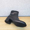 秋款板鞋新213X68688豪行复古女单靴真皮中跟短靴侧拉链牛皮女靴 商品缩略图4